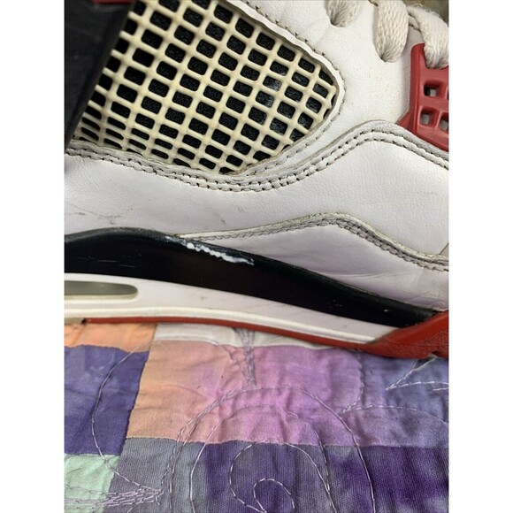 Air Jordan 4 Retro OG Fire Red DC7770-160 size 10 Distressed (See Pictures) - Picture 13 of 16